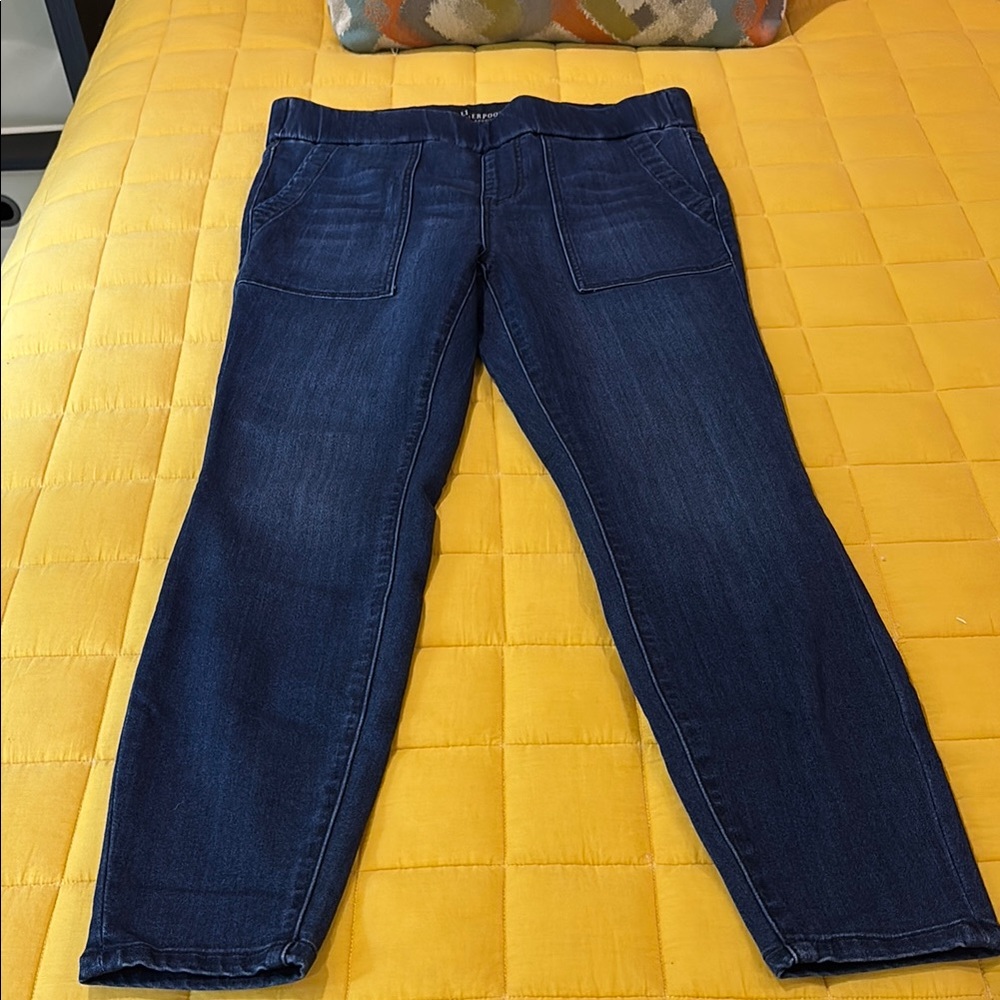 Liverpool Blue Ankle Cropped Jeans